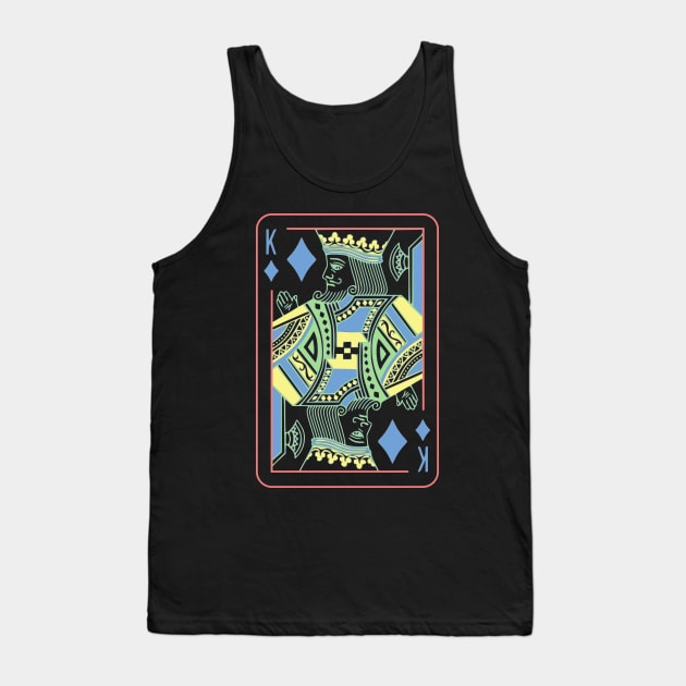 King of Diamonds Night Mode Tank Top by inotyler